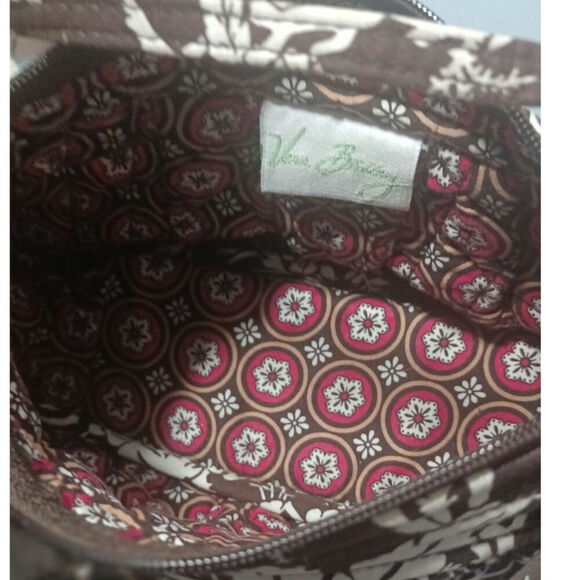 Vera Bradley Saddle Up Crossbody Imperial Tile Bag Brown Small - Picture 4 of 5
